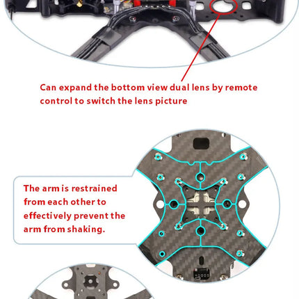 FPV Racing Drone Mark4 V2 10-inch Mounted Throwing Hovering Long Endurance 5kg Heavy Load Quadcopter