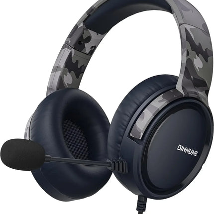 Gaming Headset with Mic for PC PS5 PS4 Xbox one Switch, Wired Gamer Headphones Over-Ear Headphones