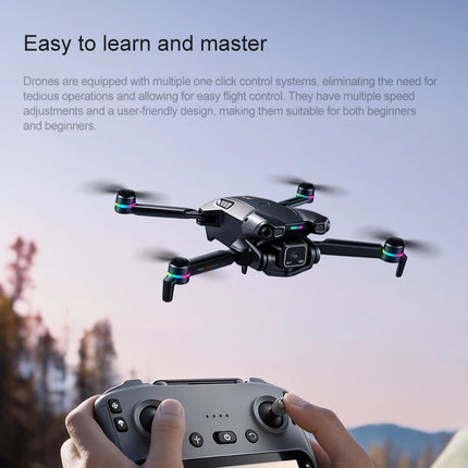 K900 Foldable RC Drone,4.5"Screen Remote,AirDrop,4-Way Obstacle Avoid,2K FPV,Optical Flow Positioning,Birthday Holiday Gift Toy