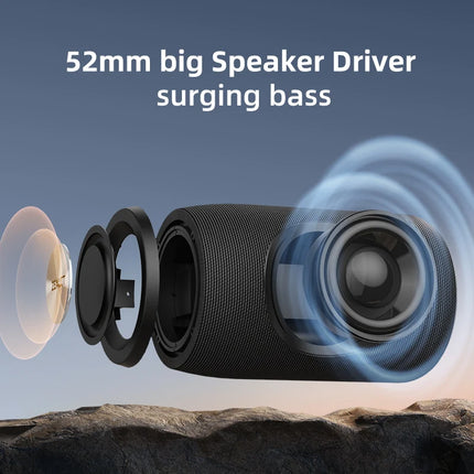 Zealot_S32 Wireless Bluetooth Speaker Mini Portable Subwoofer Speaker TWS Dual Pairing BT5.2 15W Wireless Speaker for Outdoor