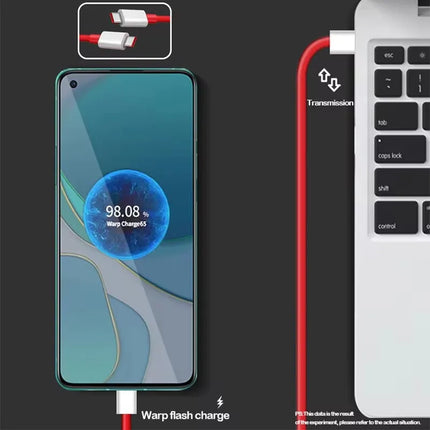 150W 100W 65W Double Type C Super Fast Charging Cable For OnePlus 10 Pro 11 12 13 Nord 5 OPPO Realme SuperVOOC Dual USB-C Cables