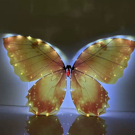 Flysky RC Butterfly Drone Bionic Flying Insect Toy with LED Light & Colorful Wings Remote Control Drone for Wedding Proposal