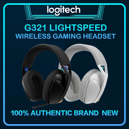Logitech G321 Wireless Gaming Headset Dual-mode Bluetooth Headphone with Flip Noise Cancelling Mic for E-sports
