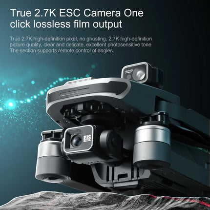 S155 MAX Drone GPS WIFI 3KM FPV 3-axis Gimbal 2.7K Dual Camera 360° Obstacle Avoidance Quadcopter 7.2" Screen Control