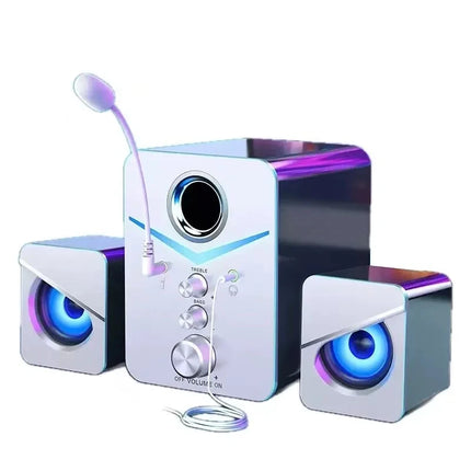 Bluetooth Speaker Home Theater Sound Bass System Mini Speakers Desktop Computer MP3 Player Audio for PC Phone Subwoofer Soundbar