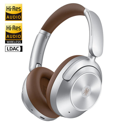Oneodio A6 ANC Wireless Bluetooth 6.0 Headphones -48dB Hybrid Active Noise Cancelling Over Ear Headset With Mic Hi-Res LDAC APP