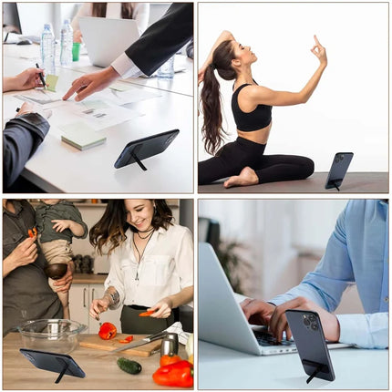 Phone Case DIY Accessories Ultra-Thin Invisible Phone Kickstand Vertical and Horizontal Aluminum Phone Stand For Desk Kick Stand