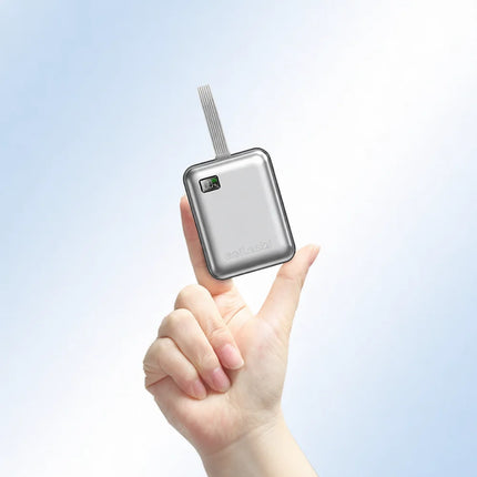 Ultra Slim Power Bank 20000mAh Fast Charging Portable External Battery Charger Built In Cable Mini Pocket Size Design