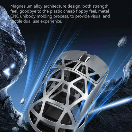 Attack Shark R2 Gaming Wireless Mouse PAW3950 8K Magnesium Alloy Lightweight Gaming Mouse Bluetooth Tri-Mode for Gaming/Office