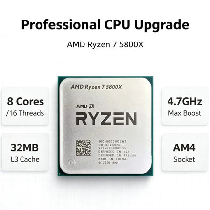 Gaming Desktop Processor R7 5800X Max Frequency Up To 4.7GHz