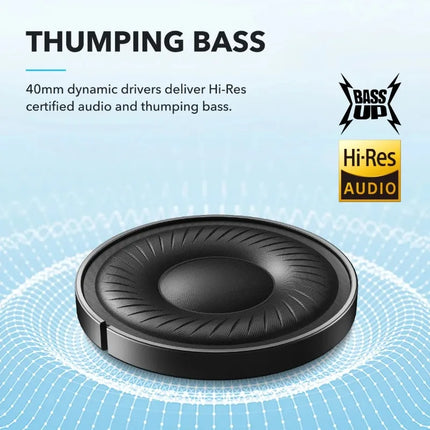 ANKER Q20i Head Mounted Wireless Bluetooth Active Noise Cancelling Headphones Earphones Specifically Designed for Esports Games
