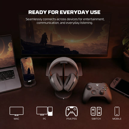 FANTECH Studio Pro v2 WHG03PV2 Wireless Headset Quad-Mode Connecivity Virtual 7.1 Sound and 50mm Big Drive Foldable Headphones