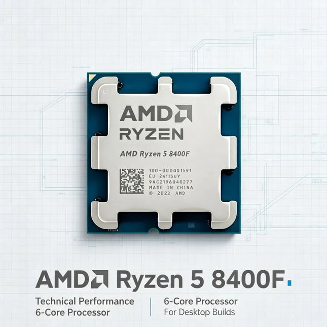 No Integrated Graphics AMD Ryzen5 8400F Processor Mid Tier Gaming Desktop CPU For Independent Graphics Matching Host