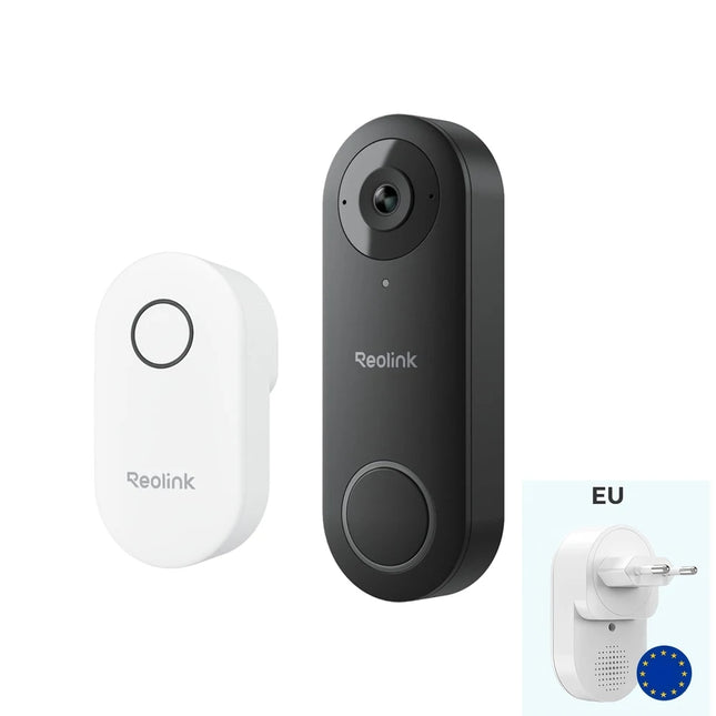 REOLINK Video Doorbell WiFi Camera 2K+ Wired Outdoor Dual Wi-Fi 4:3 Wide View Smart Detection Front Door Home Security Chime V2