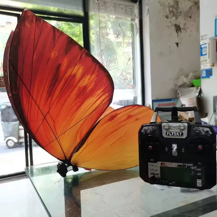 Flysky RC Butterfly Drone Bionic Flying Insect Toy with LED Light & Colorful Wings Remote Control Drone for Wedding Proposal