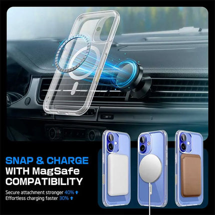 SUPCASE For iPhone 16 Plus Case with Camera Control Capture Button UB Mag Slim Clear Shockproof Magnetic Phone Case