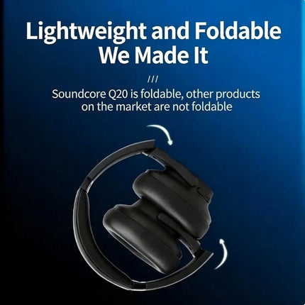 ANKER Q20i Head Mounted Wireless Bluetooth Active Noise Cancelling Headphones Earphones Specifically Designed for Esports Games