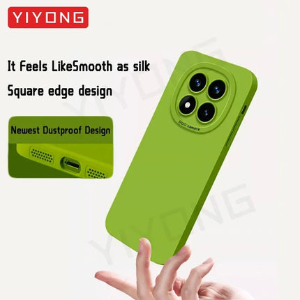 For Redmi Note14 Pro YIYONG Original Liquid Silicone Soft Cover For Xiaomi Redmi Note 14 13 15 Pro Plus Note15 Pro+ Phone Case