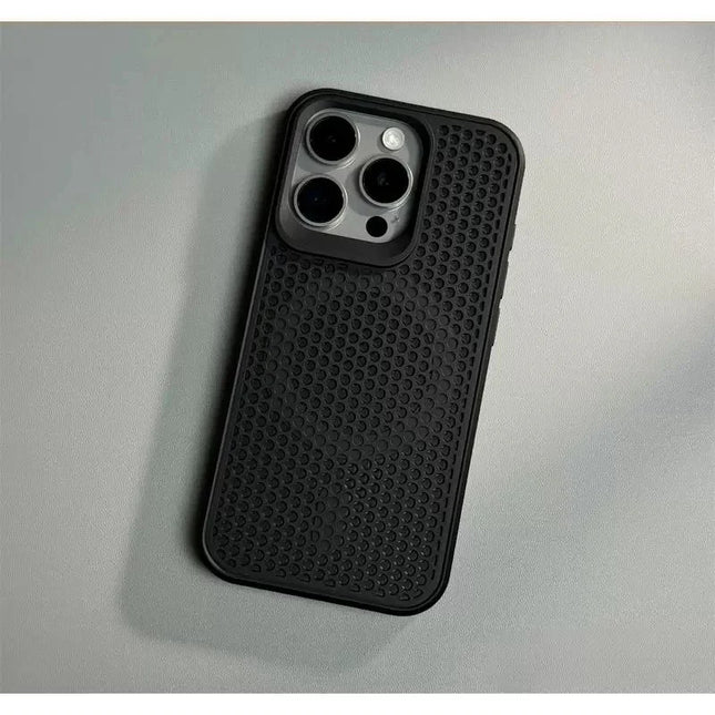 Luxury Dissipate Heat Phone Case For iPhone 11 12 13 14 15 16 Pro 17 Max Plus Air Magnetic Shockproof Bumper Cases Cover