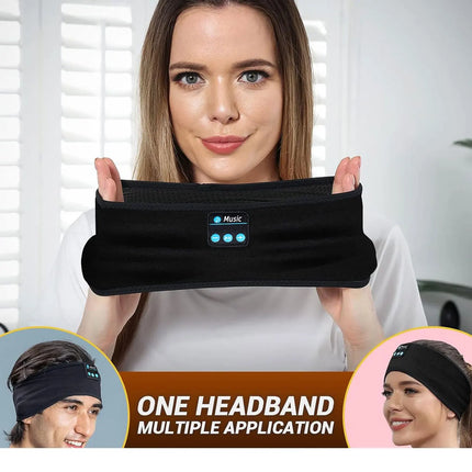 Wireless Sports Headband Headphones with Ultra-Thin HD Stereo Speakers, for Sleeping,Workout,Jogging,Yoga,Insomnia, Air Travel