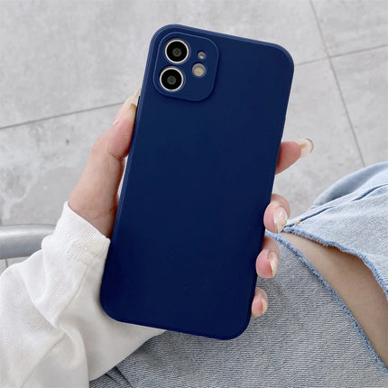 Luxury Liquid Silicone Phone Case For Xiaomi Redmi Note 12 12S 7 8 8T 9 9S 9T 10 10S 10T Pro Max Soft Thin Candy Colors Cover