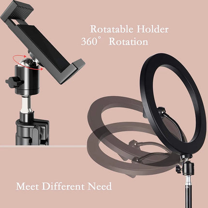 12 inch LED Ring light Photography Lighting Phone Ringlight With Tripod Stand USB Round Fill Lamp for Youtube Phone Video Live