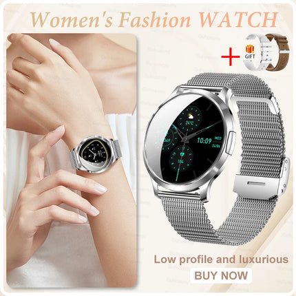 2026New Ultra-thin Women Smart Watch HD AMOLED Full Touch Screen Bluetooth Call Blood Pressure IP68 Waterproof NFC 7.3mm bracele