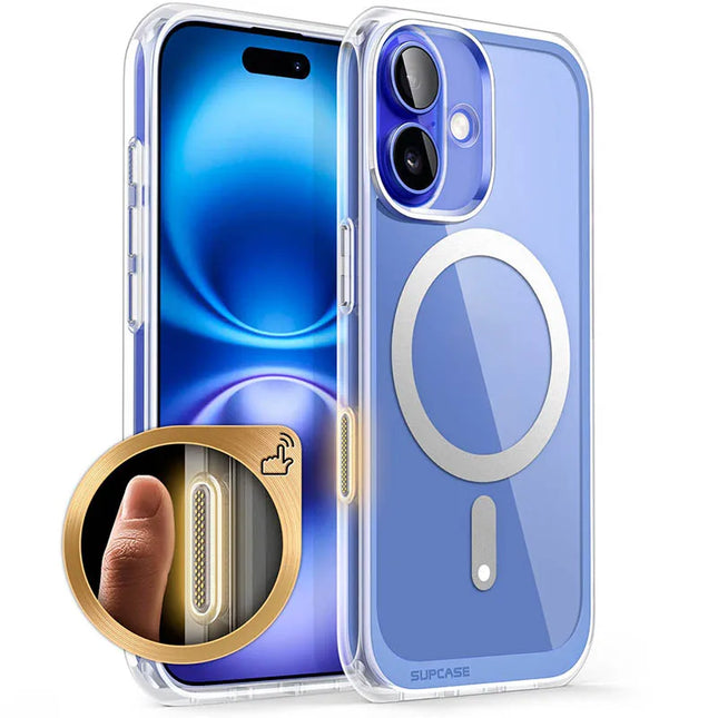 SUPCASE For iPhone 16 Plus Case with Camera Control Capture Button UB Mag Slim Clear Shockproof Magnetic Phone Case