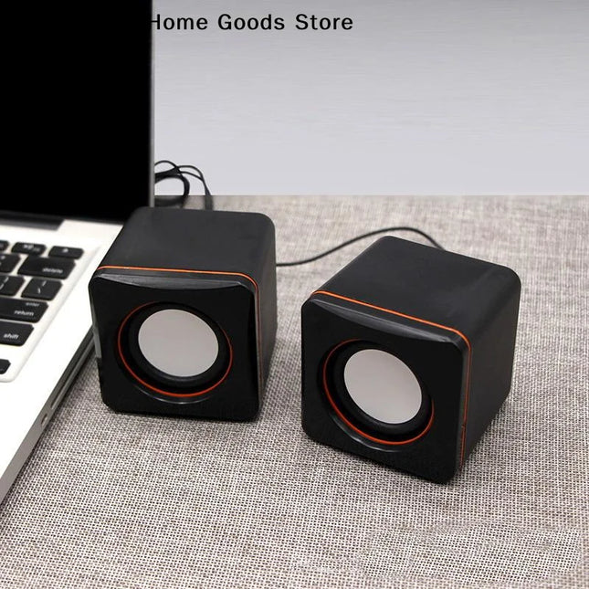[TG813]Computer Speakers Stereo Microphone Audio PC Speaker USB Wired With LED Light For Desktop Computers PC Laptops