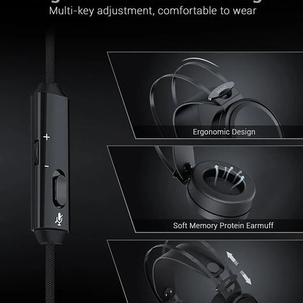 NUBWO Gaming Headsets PS4 Stereo Xbox One Headset Wired PC Gaming Headphones with Noise Canceling Mic Ear Gaming  Earphone