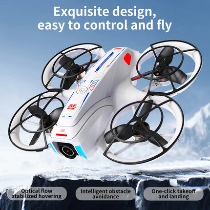 AE21 HD Dual Camera Mini Drones 4.3" Screen Remote RC Quadcopters With Propeller Guard Electronic Toys For Aerial Video Shooting