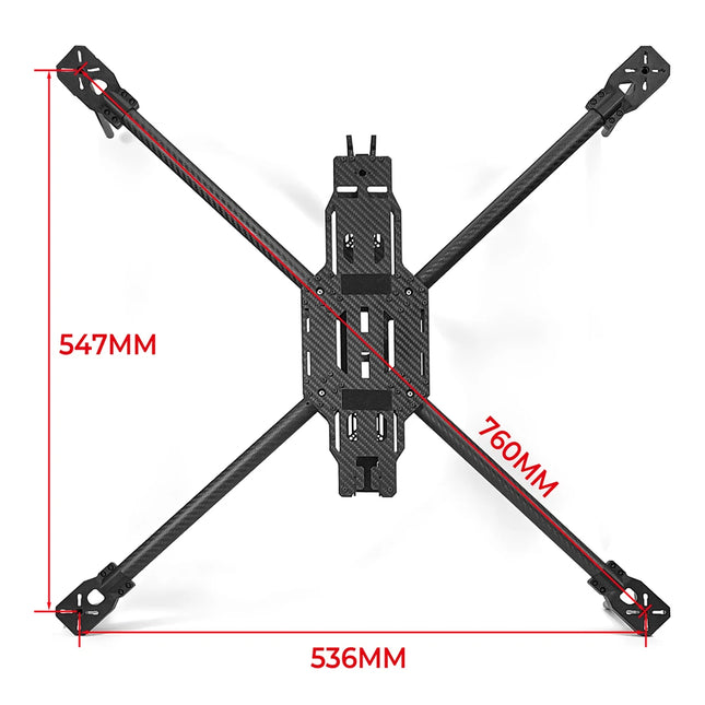 9IMOD IDF-17 inch FPV Frame 760MM FPV Frame 8S Lipo 10kg Max Load Capacity 2.0mm Carbon Fiber With Tripod For FPV Racing Drone