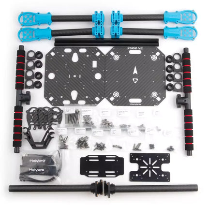 Holybro X500 V2 ARF Kit & Pixhawk 6X 6C Flight Controller & M10N & 433 915MHz 4-axis Drone Power Kit