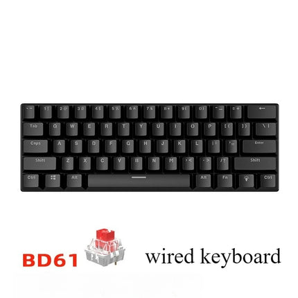 Teclado Mecánico 60% Gaming Keyboard Gamer Mechanical Keyboards PC Teclados Laptop Oficina Mini Key Board Klavye Teclas White