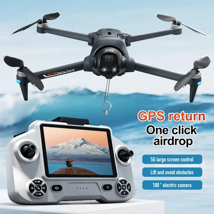 YL059 RC Quadcopter Drone with 4K Camera 23 Min FPV GPS Flight Optical Flow Positioning Auto Return Home RC Toy Boy Gift Dron