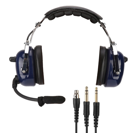 General Aviation Headset Dual Plug  Headphone 3.5mm Noise Reduction Headset for Pilots General Aviation  Headset