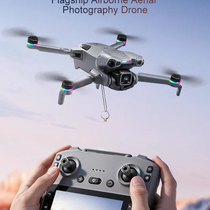 K900 Foldable RC Drone,4.5"Screen Remote,AirDrop,4-Way Obstacle Avoid,2K FPV,Optical Flow Positioning,Birthday Holiday Gift Toy