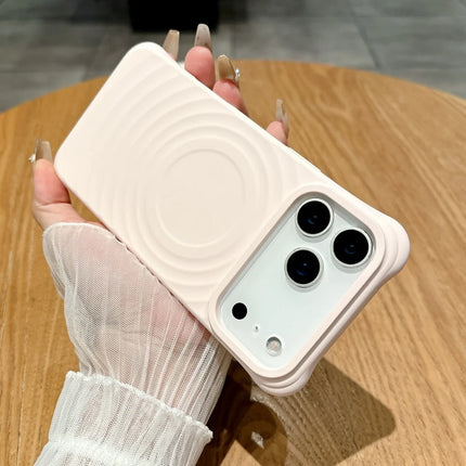 Luxury Wave Ripple Silicone For Magsafe Phone Case For iPhone 17 Air 16 15 14 13 Pro Max 17ProMax Magnetic Wireless Charge Cover