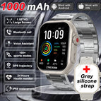 Silver steel belt / 1000mAh Battery