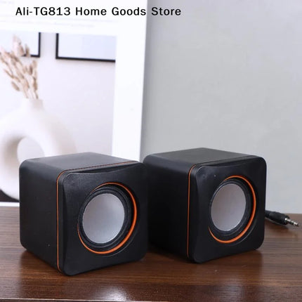 [TG813]Computer Speakers Stereo Microphone Audio PC Speaker USB Wired With LED Light For Desktop Computers PC Laptops