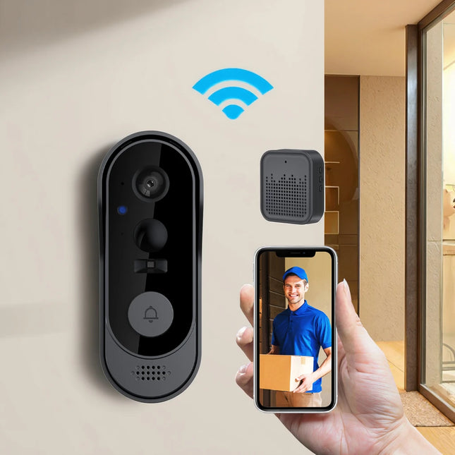 Smart Doorbell With Camera Wireless  Video Doorbell WIFI HD Outdoor Phone Door Bell Camera Security Video Intercom Bell