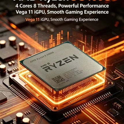 AMD Ryzen 5 3400G R5 3400G Gaming CPU Processor AM4 4.2GHz 4-Core 8-Thread Vega 11 Graphics L3 8M