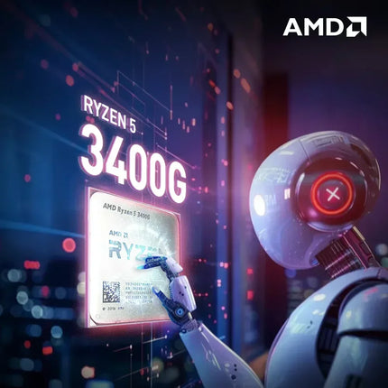 Dual Use Gaming Office AMD R5 3400G 4 Core 8 Thread 3.7GHz Turbo 4.2GHz Built in Vega 11 Save Discrete GPU Cost