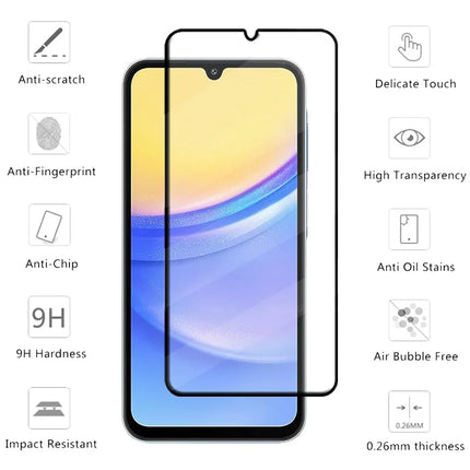 1-4PCS Full Cover Glass For Samsung A16 Glass Samsung Galaxy A16 Tempered Glass 9H Cover For Screen Protector Samsung A16 A 16