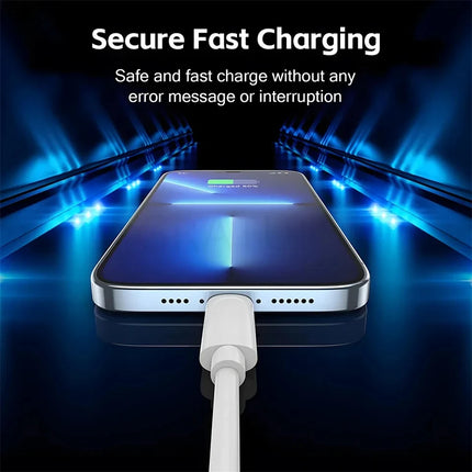 35W PD Fast Charging Cable For iPhone 11 12 13 Mini 14 Pro Max X XR XS Max 7 8 Plus SE Quick Charge USB C Cable With Retail Box