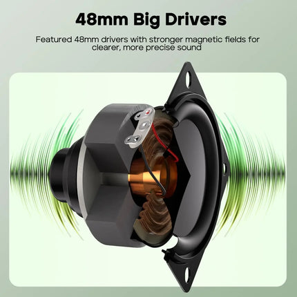 Tribit StormBox Mini Portable Bluetooth Speaker, 12W, 360° Sound, IPX7 Waterproof, LED Light, 12H Playtime, TWS Pairing