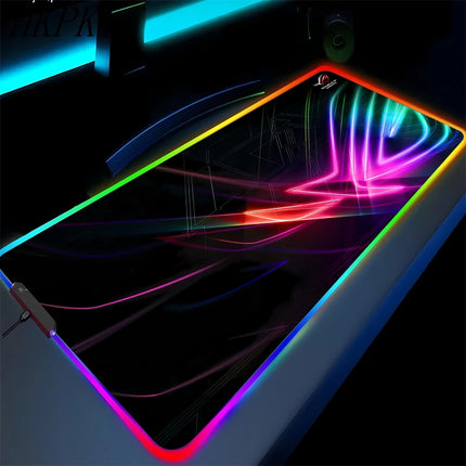 Black Mouse Pad, Gaming Mouse Pad, Anime Gaming Pad, Gaming Rug, Computer XXL Cute Mouse Pad, Large Gaming Keyboard Rug.