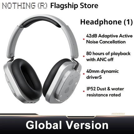 Global Version Nothing Headphone (1) 40mm Dynamic Driver Wireless Headphone 15 Quick Charge ANC Headset Support AAC SBC LDAC