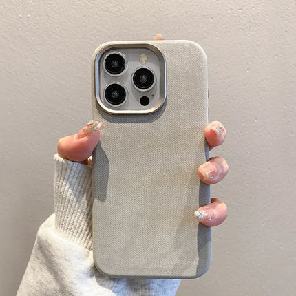 Flannel For Magsafe Phone Case for iPhone 16 Pro Max 15 15Pro 17 Matte Wireless Charging Back Cover Microfiber Protective Shell