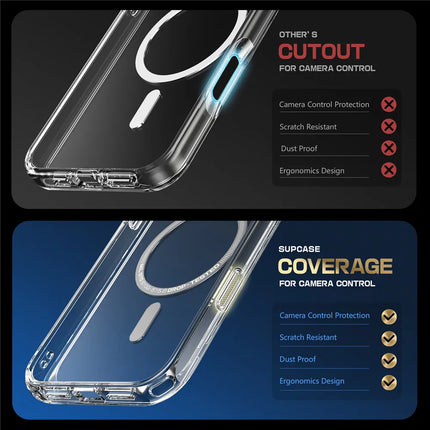 SUPCASE For iPhone 16 Plus Case with Camera Control Capture Button UB Mag Slim Clear Shockproof Magnetic Phone Case